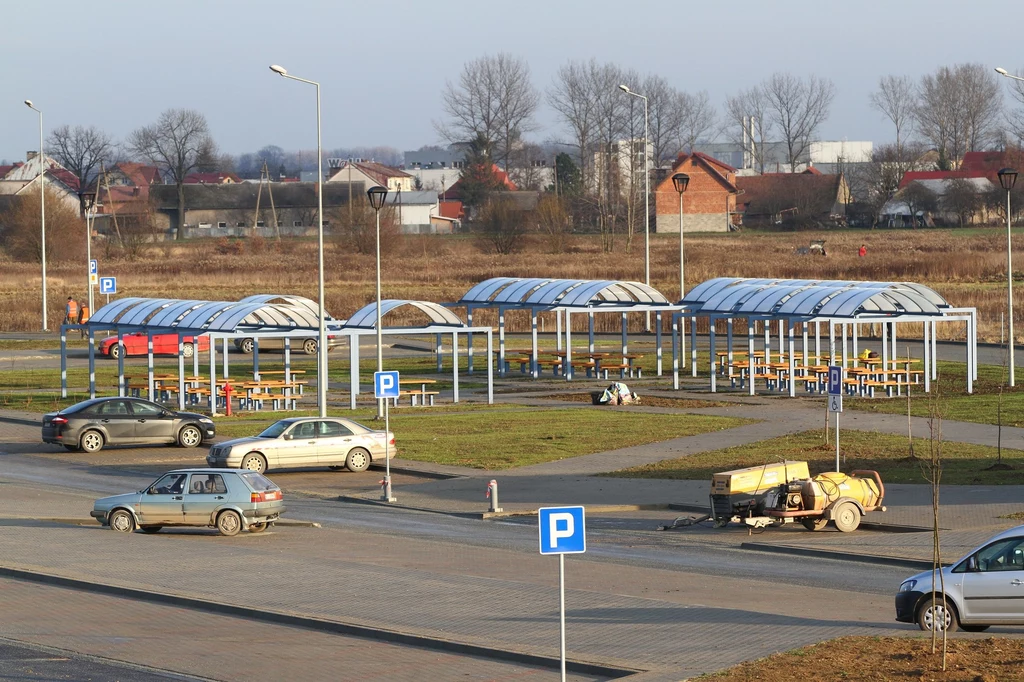 Funkcjonujący już MOP Kłaj między Krakowem a Tarnowem