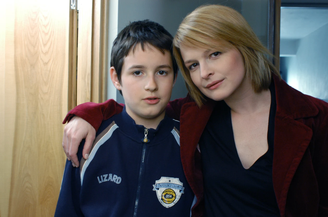 Franciszek Przybylski ze swoją serialową mamą Dominiką Ostałowską Franciszek Przybylski ze swoją serialową mamą Dominiką Ostałowską