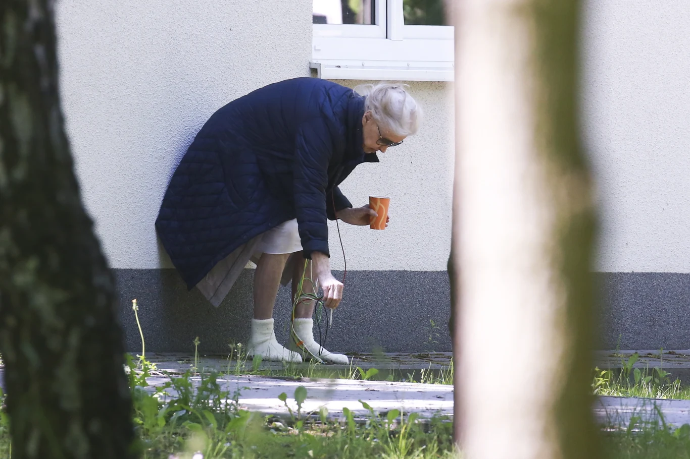 Beata Tyszkiewicz tydzień po zawale już pali! Beata Tyszkiewicz tydzień po zawale już pali!