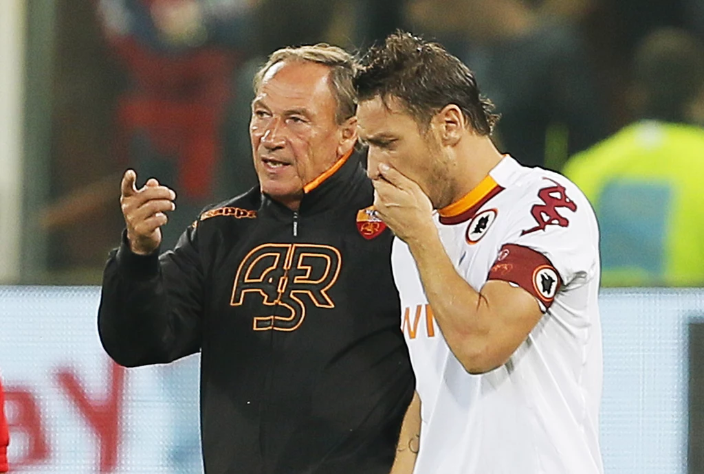 Zdenek Zeman (z lewej) i Francesco Totti Zdenek Zeman (z lewej) i Francesco Totti