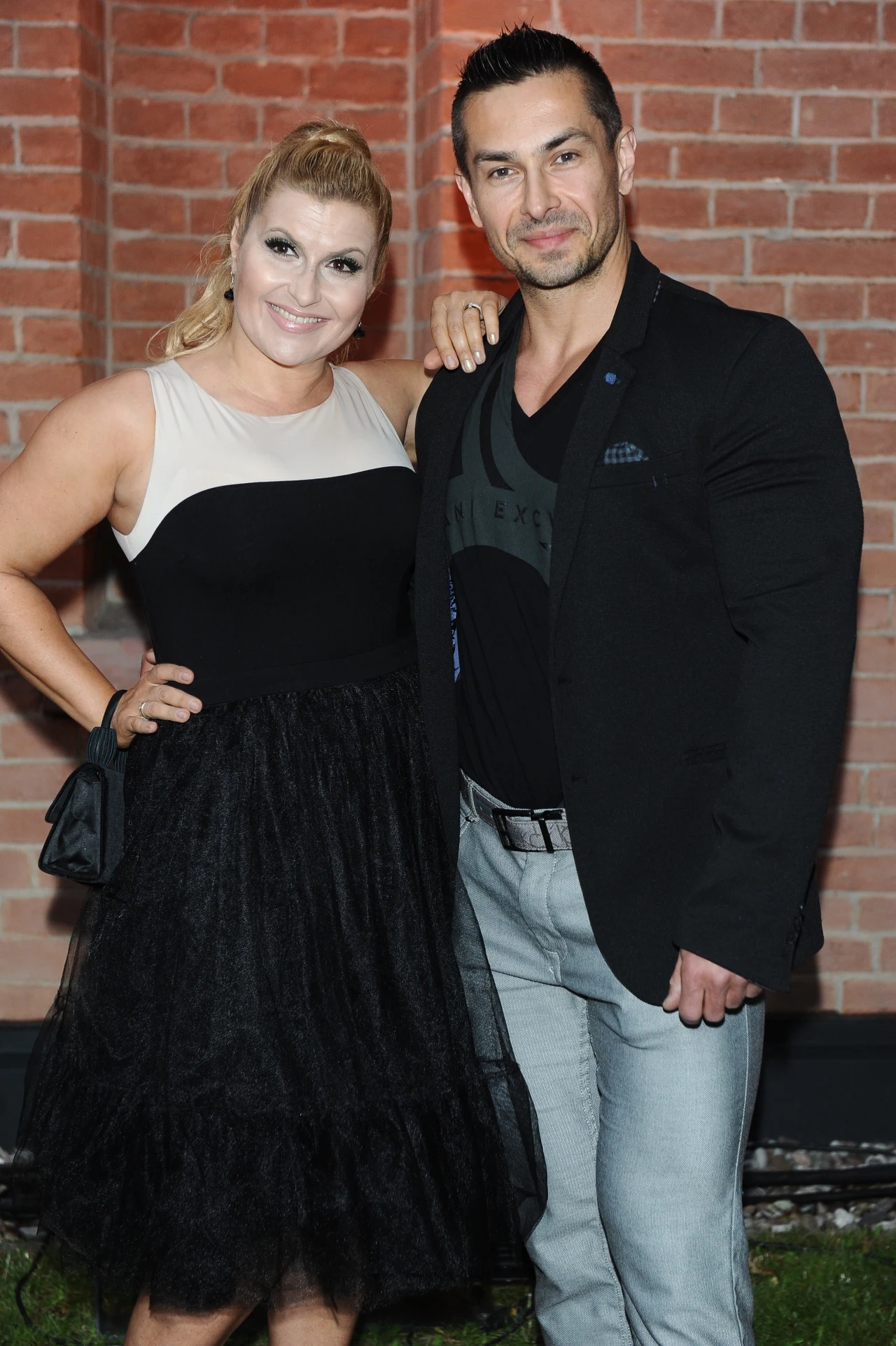 Kasia Skrzynecka z mężem