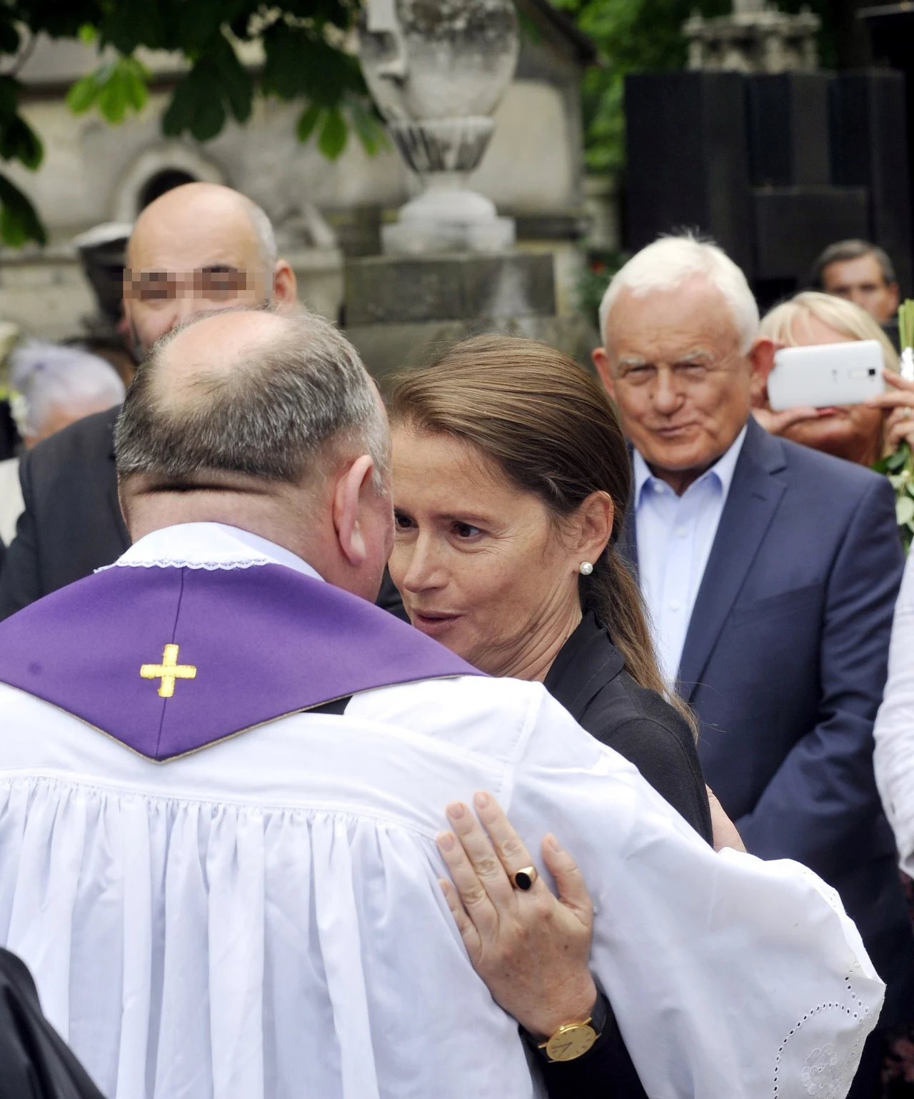 Monika Jaruzelska, Leszek Miller na pogrzebie Monika Jaruzelska, Leszek Miller na pogrzebie