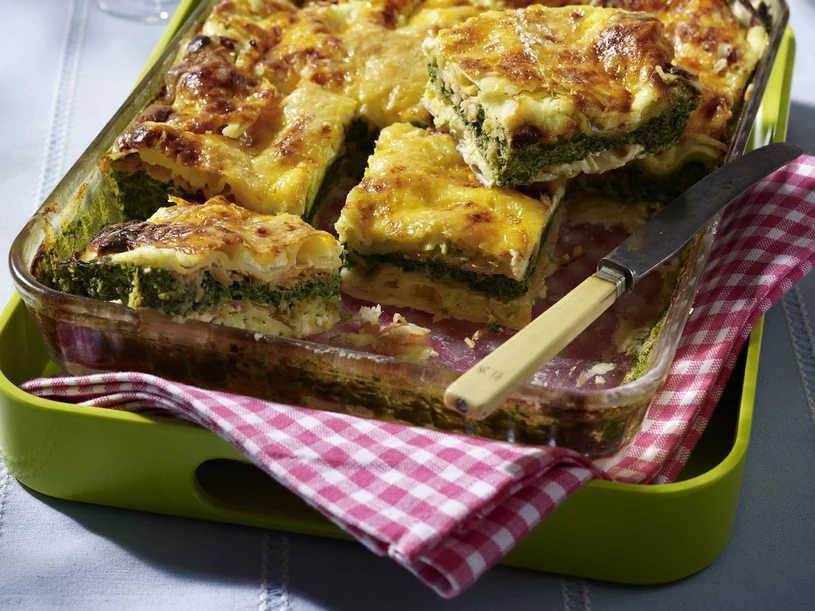 Lasagne z kozim serem