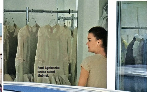 Agnieszka Radwańska przyłapana w salonie sukien ślubnych 
