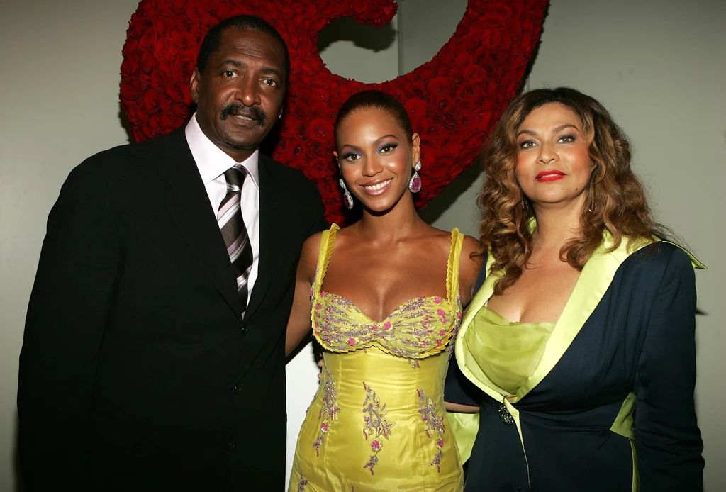 Beyonce wraz z rodzicami - Matthew i Tiną Knowles