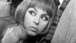 Kalina Jędrusik na planie serialu "Kapitan Sowa na tropie" (1965 rok)