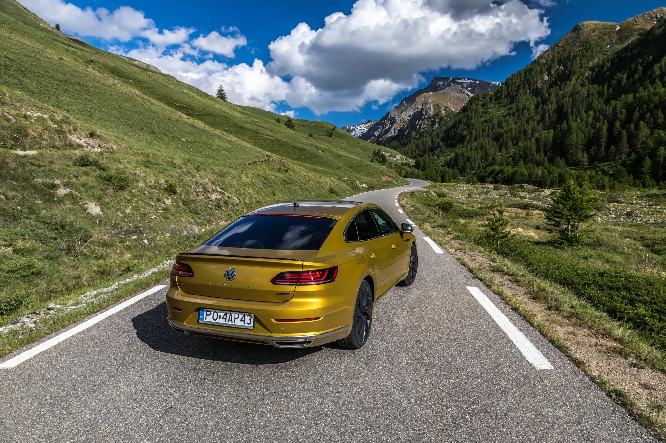 Volkswagen Arteon w Alpach
