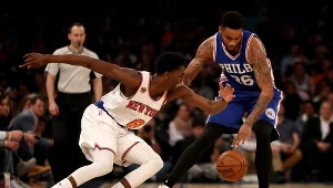 Mecz New York Knicks z Philadelphią 76ers