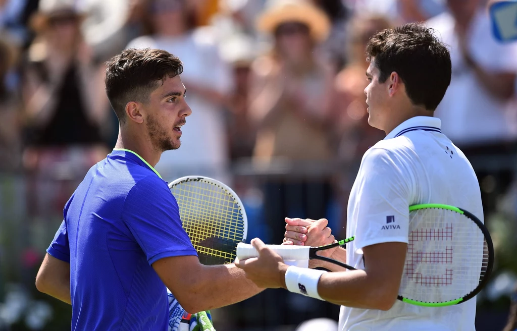 Thanasi Kokkinakis (z lewej) i Milos Raonic