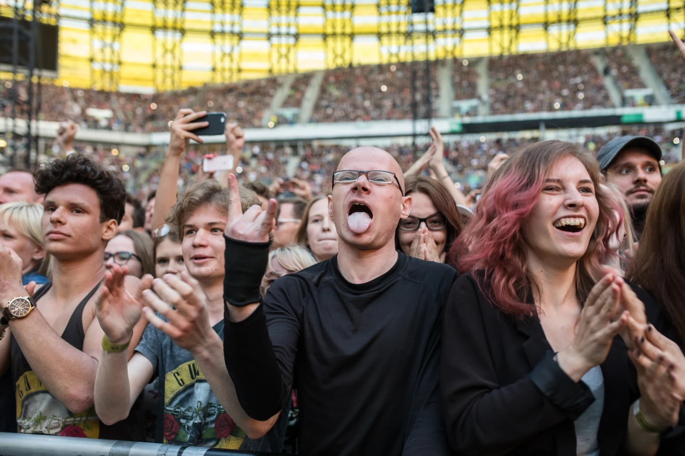 Fani na koncercie Guns N' Roses Fani na koncercie Guns N' Roses