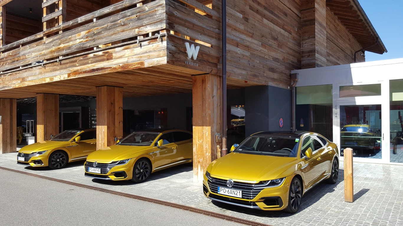Volkswagen Artega w Alpach