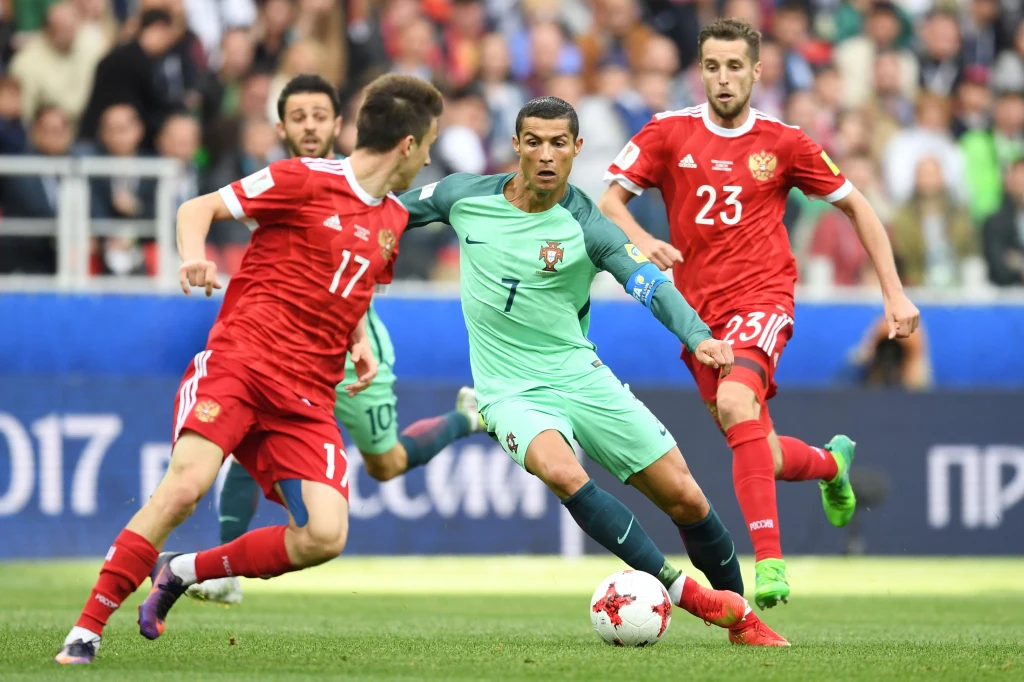 Cristiano Ronaldo mija piłkarzy reprezentacji Rosji
