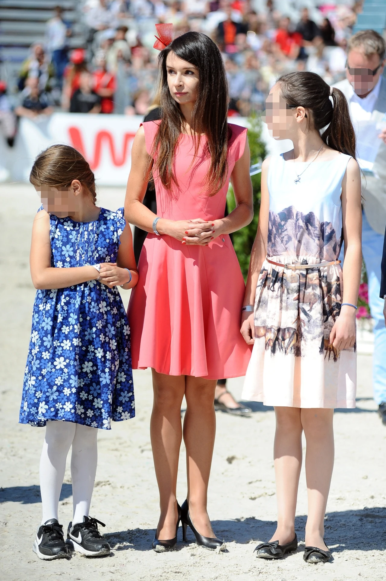 Marta Kaczyńska z córkami na CSIO Sopot Marta Kaczyńska z córkami na CSIO Sopot