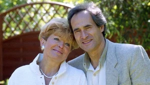 Jerzy Zelnik z żoną w 2001 roku