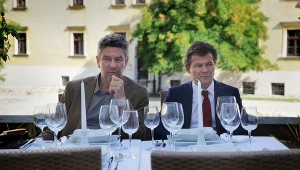 Andrzej Zieliński (Bruno Volta) i Jacek Braciak (Kazimierz Dolny) w filmie "Volta"