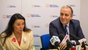 Alicja Chybicka i Grzegorz Schetyna