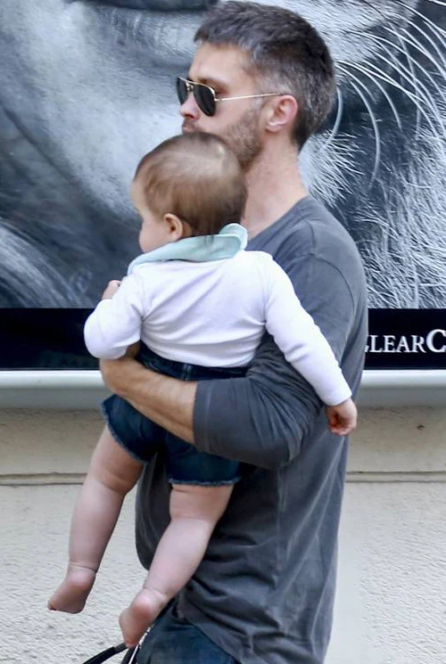 Maciej Zakościelny z synem