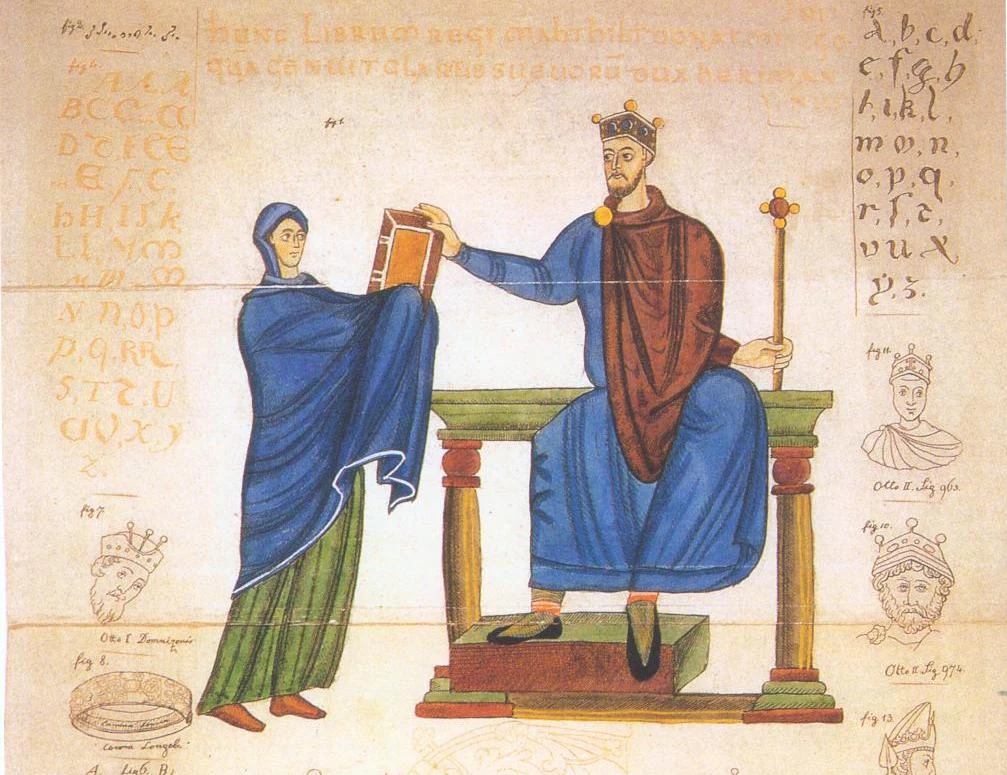 Wizerunek Mieszka II z Kodeksu Matyldy (źródło: domena publiczna)