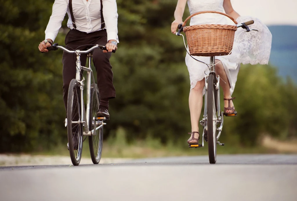Podróż poślubna na rowerach była niewątpliwie oryginalnym pomysłem