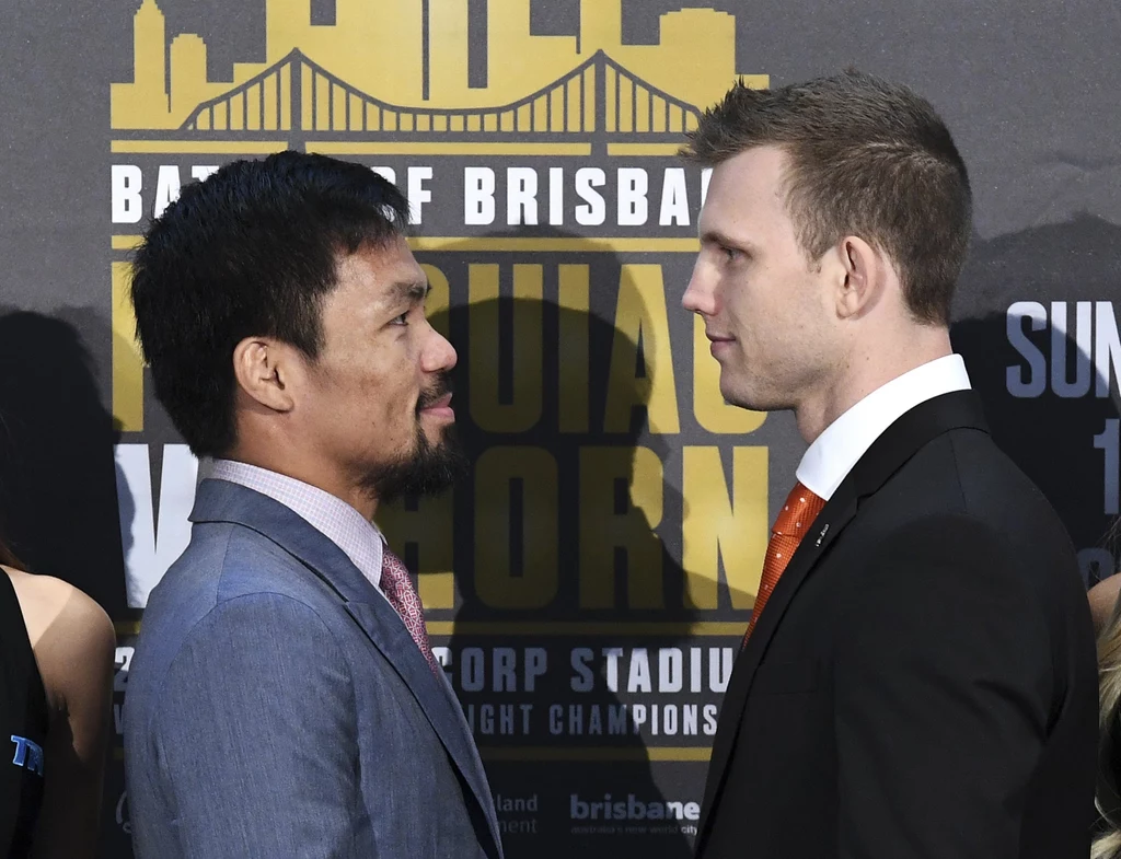 Manny Pacquiao (z lewej) i Jeff Horn Manny Pacquiao (z lewej) i Jeff Horn