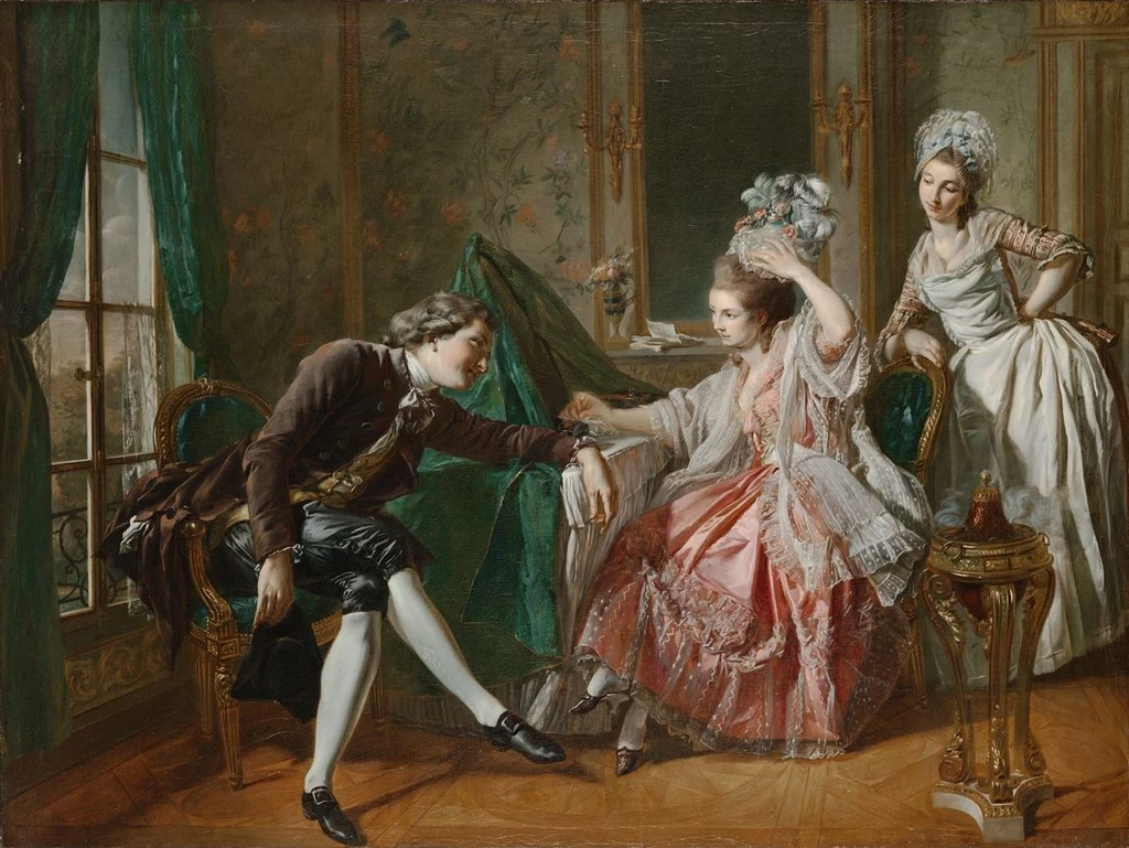 Tajemnicza Henrietta była największą miłością Casanovy. Na obrazie François Bouchera scena rokokowego flirtu 