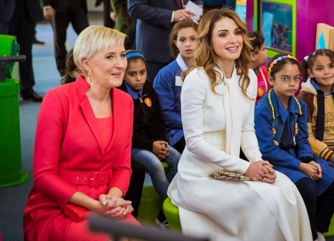 Agata Kornhauser-Duda na spotkaniu z królową Ranią