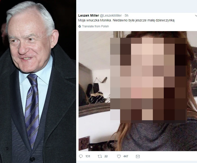 Miller pochwalił się zdjęciem wnuczki na Twitterze! 