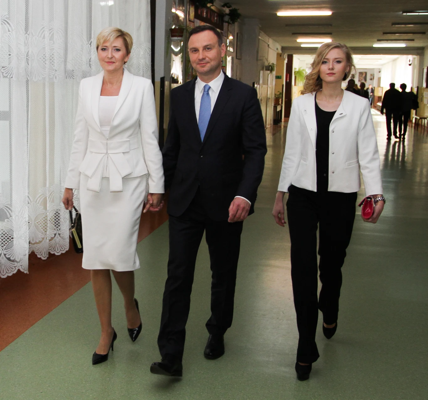 Andrzej Duda z rodziną: żoną Agatą oraz córką Kingą Andrzej Duda z rodziną: żoną Agatą oraz córką Kingą