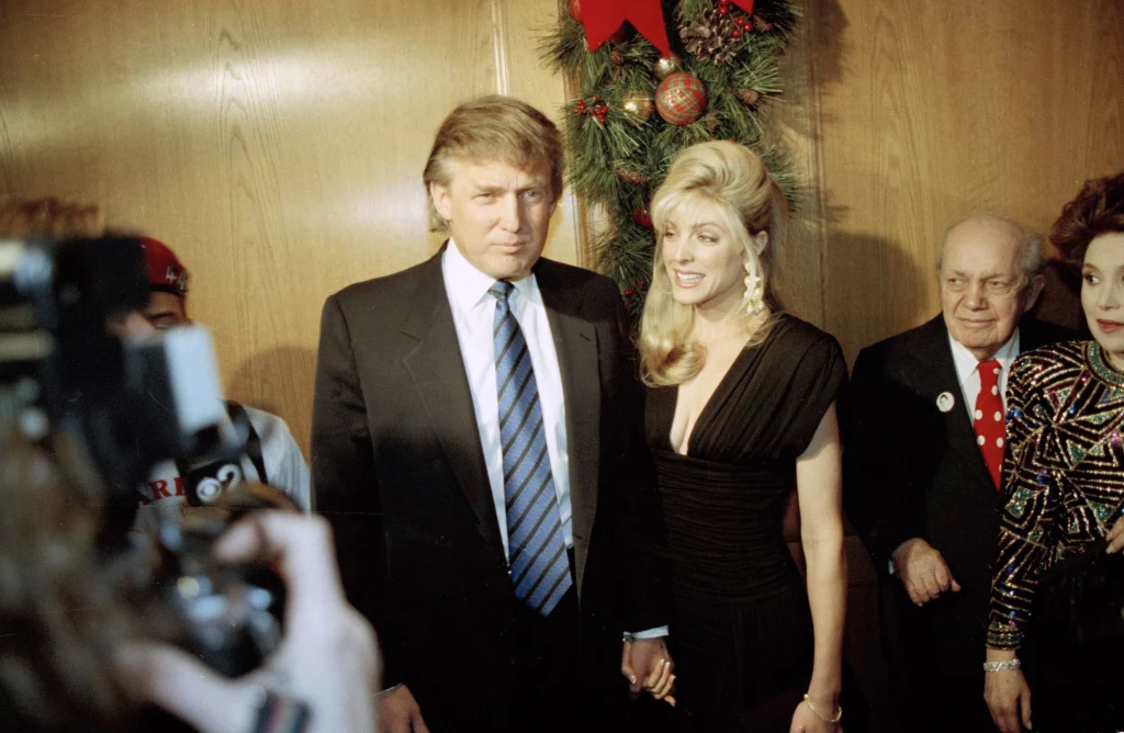 Donald Trump z drugą żoną Marlą Maples