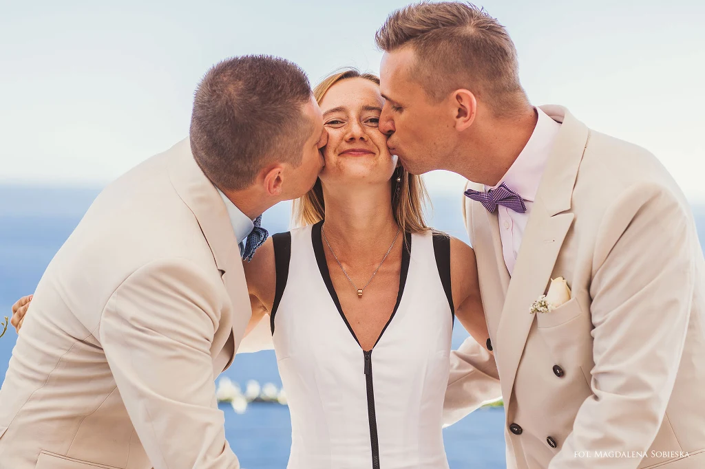 Dawid i Jakub w dniu ślubu Dawid i Jakub w dniu ślubu