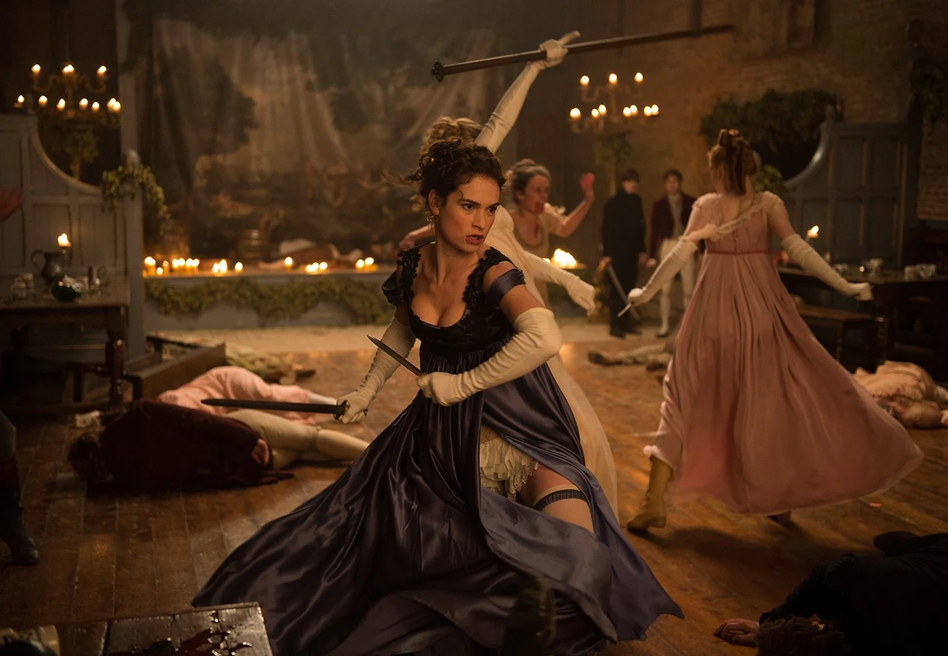 Dosyć nietypowa była następna produkcja aktorki. Gwiazda wcieliła się bowiem w Elizabeth Bennet w ekranizacji powieści Setha Grahame'a-Smitha "Duma i uprzedzenie, i zombie" (2016). Autor zmienił w niej nieco tło wydarzeń dziejących się w hrabstwie Hertfordshire - w stosunku do tego, o czym pisała Jane Austen. Wprawdzie zaradne siostry Bennet wciąż walczą o miłość i przetrwanie, a główna bohaterka pozostaje pod wpływem Marka Darcy'ego, ale w hrabstwie dzieją się dziwne rzeczy. Zmarli wracają pod postacią zombie...