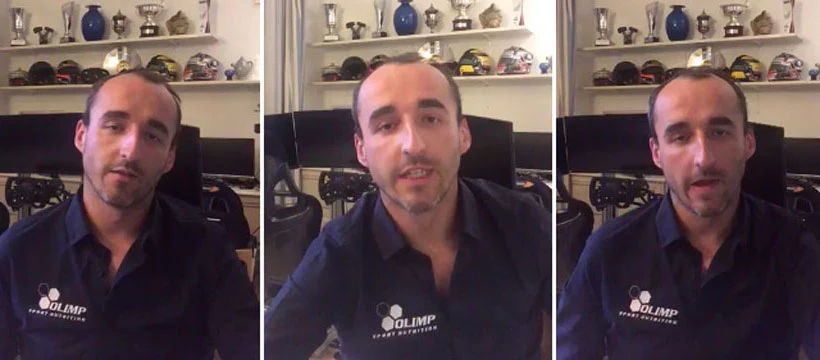 Robert Kubica podczas rozmowy z internautami 