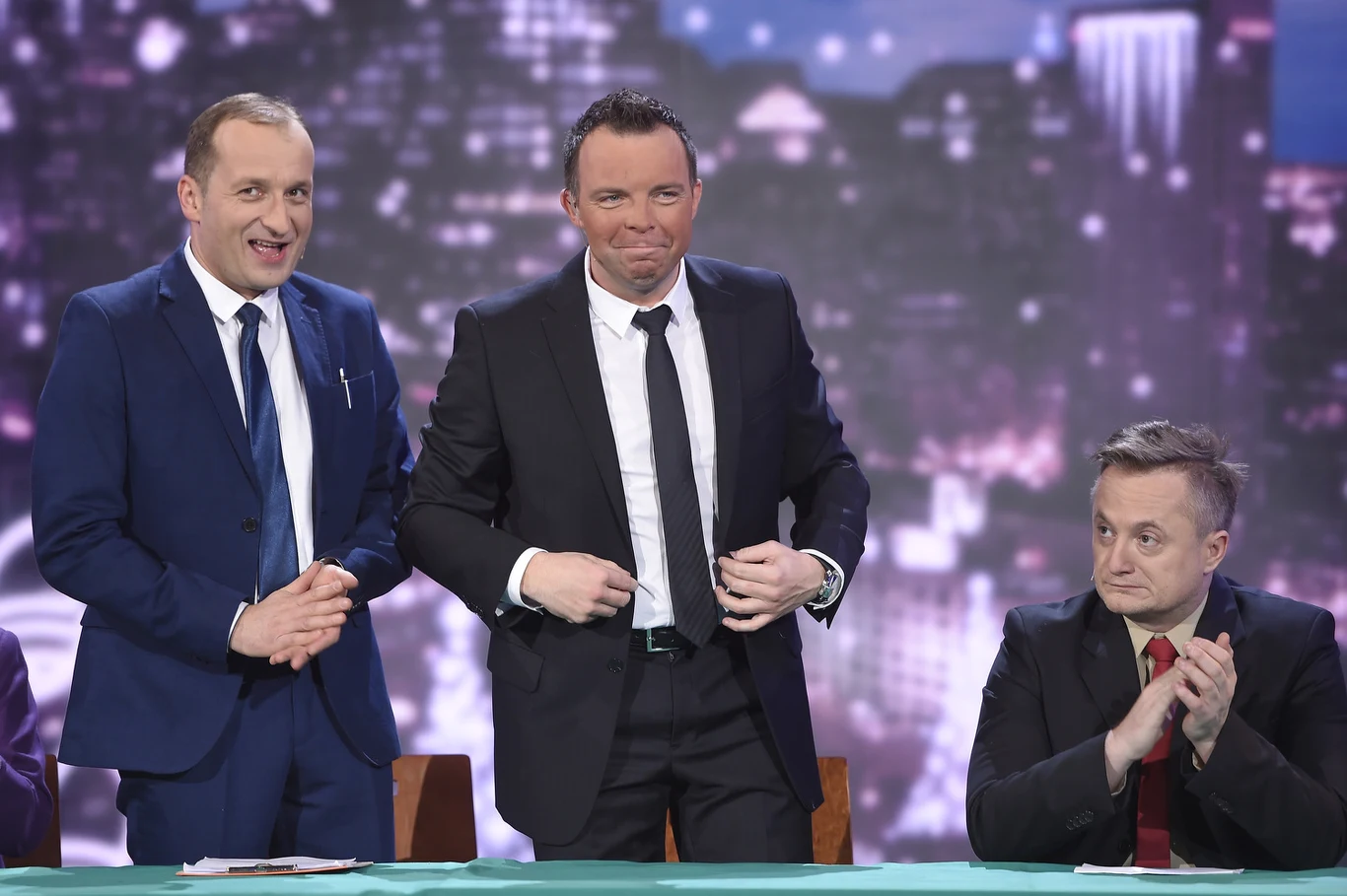 Robert Górski, Marcin Wójcik i Mikołaj Cieślak w programie "Latający Klub Dwójki" (2015)