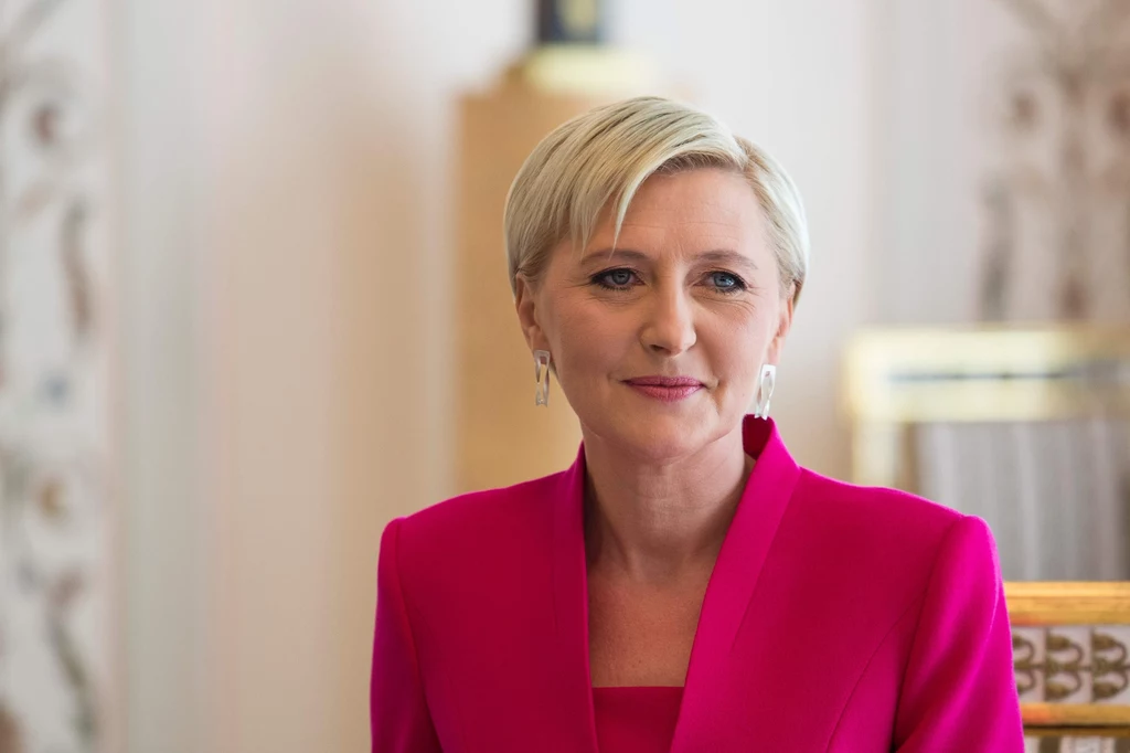 Agata Duda na spotkaniu w Belwederze Agata Duda na spotkaniu w Belwederze