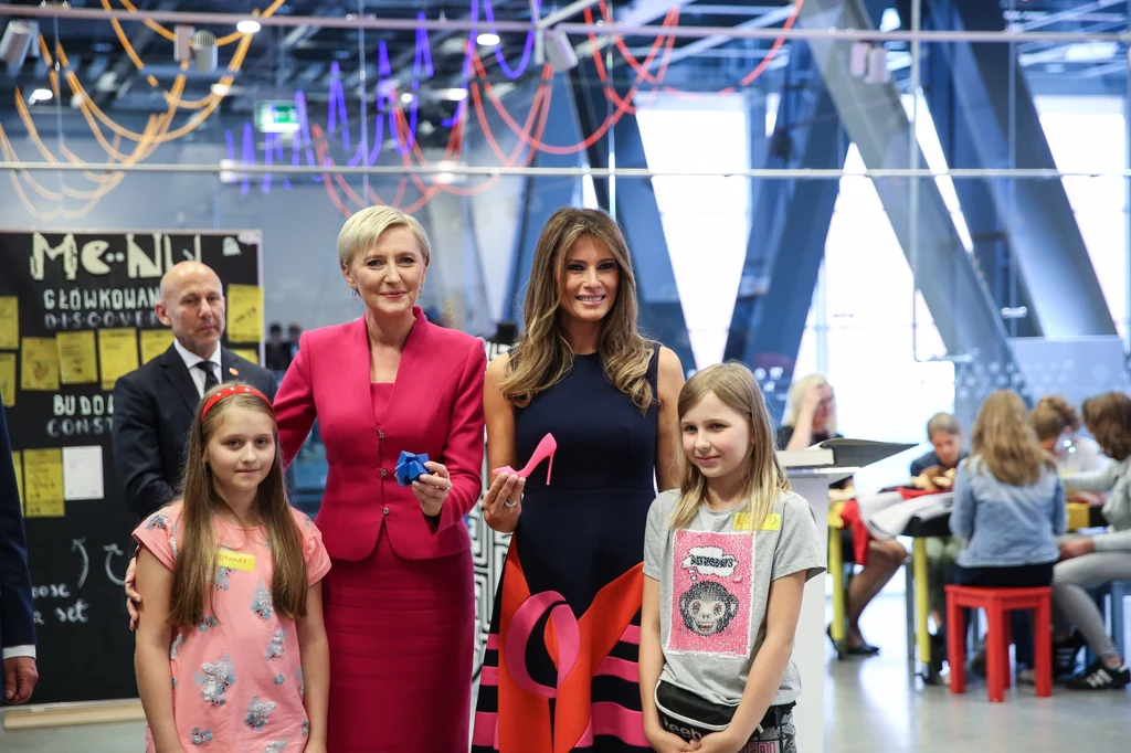 Melania Trump i Agata Duda z wizytą w Centrum Nauki Kopernik Melania Trump i Agata Duda z wizytą w Centrum Nauki Kopernik
