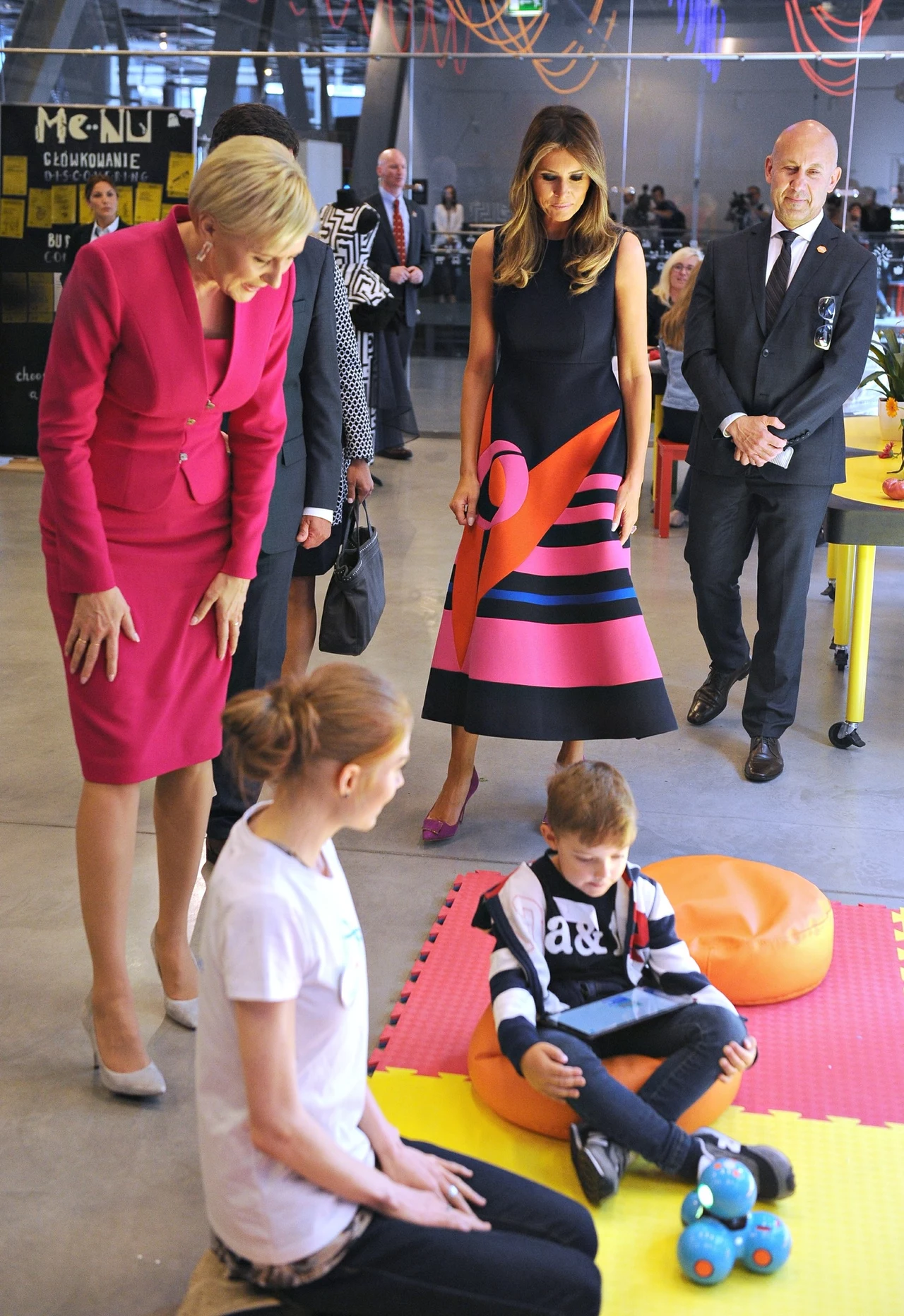 Melania Trump i Agata Duda z wizytą w Centrum Nauki Kopernik Melania Trump i Agata Duda z wizytą w Centrum Nauki Kopernik