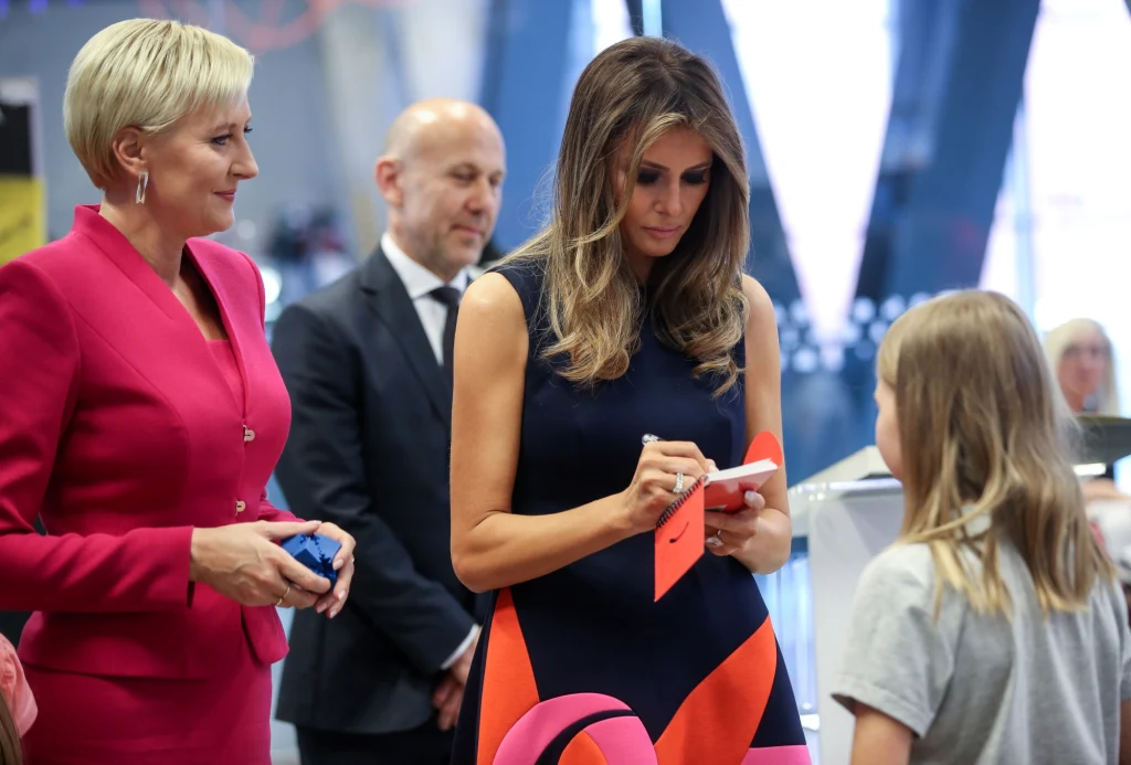 Agata Kornhauser-Duda i Melania Trump w Centrum Nauki Kopernik  Agata Kornhauser-Duda i Melania Trump w Centrum Nauki Kopernik