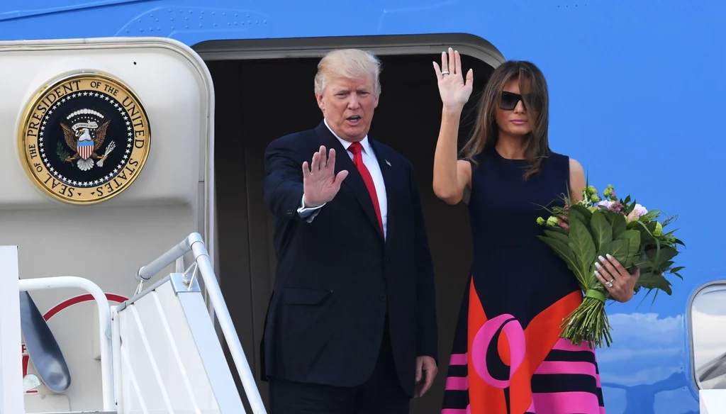 Donald i Melania Trump wylatują z Polski Donald i Melania Trump wylatują z Polski