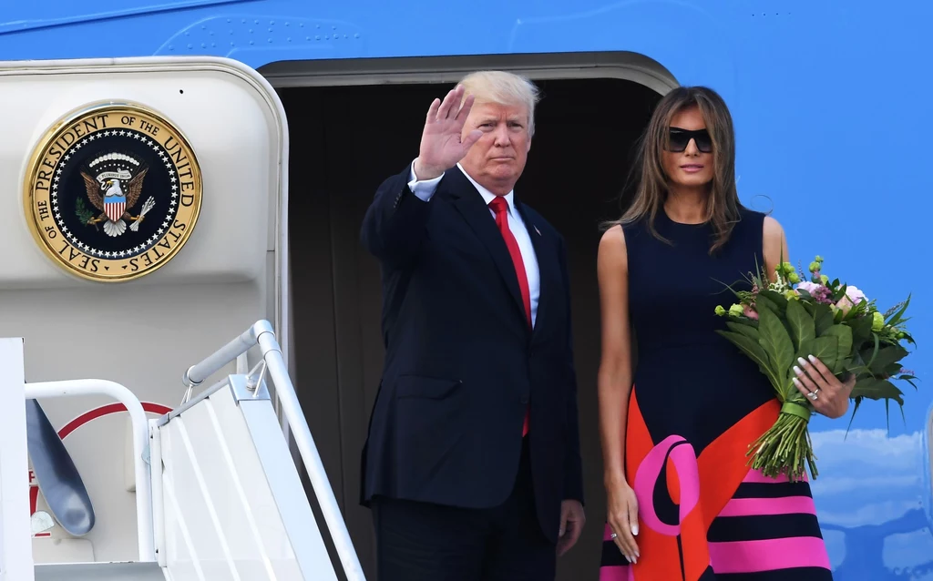 Donald i Melania Trump wylatują z Polski Donald i Melania Trump wylatują z Polski
