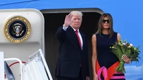 Donald i Melania Trump wylatują z Polski