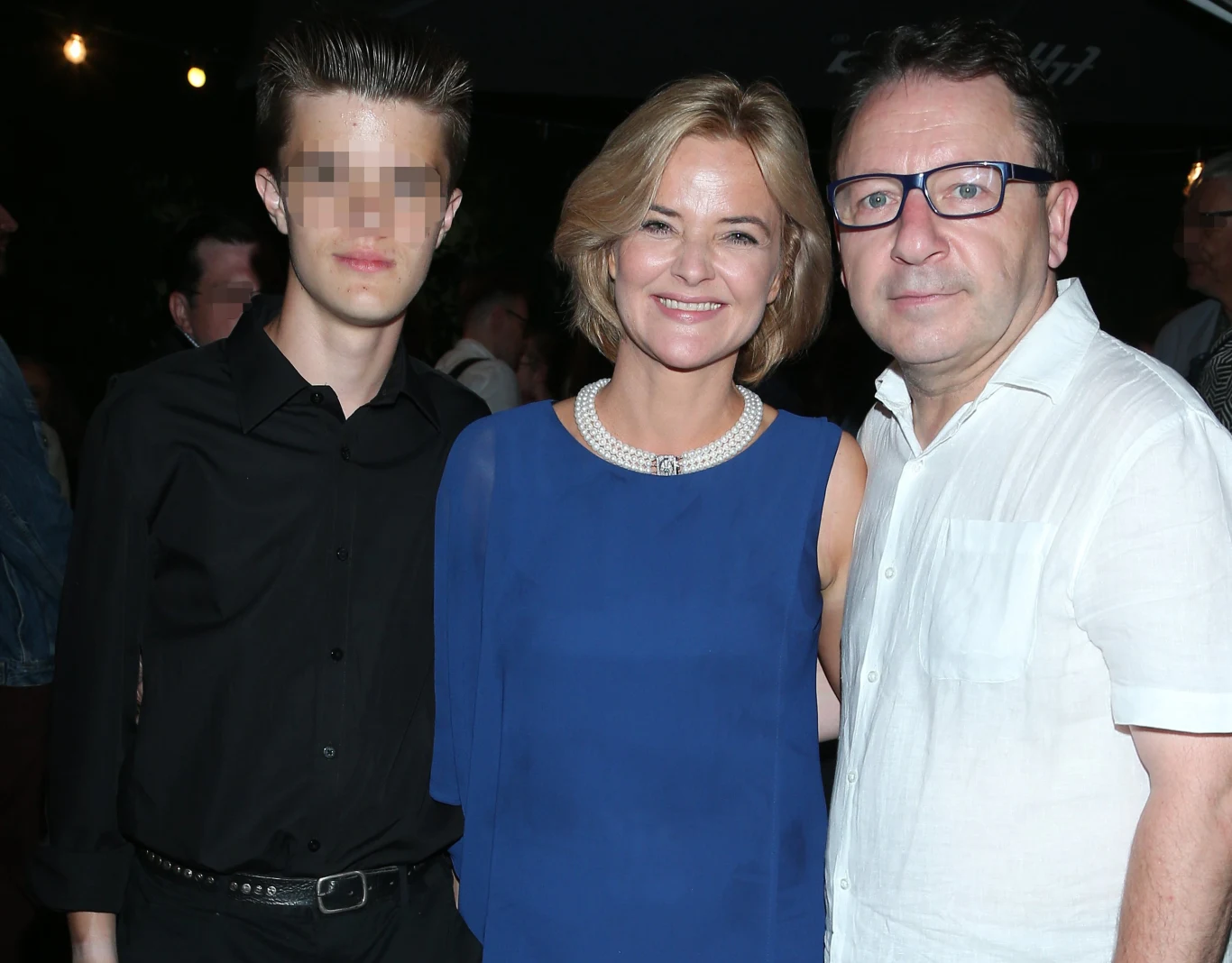 Monika i jej syn oklaskiwali Zamachowskiego Monika i jej syn oklaskiwali Zamachowskiego