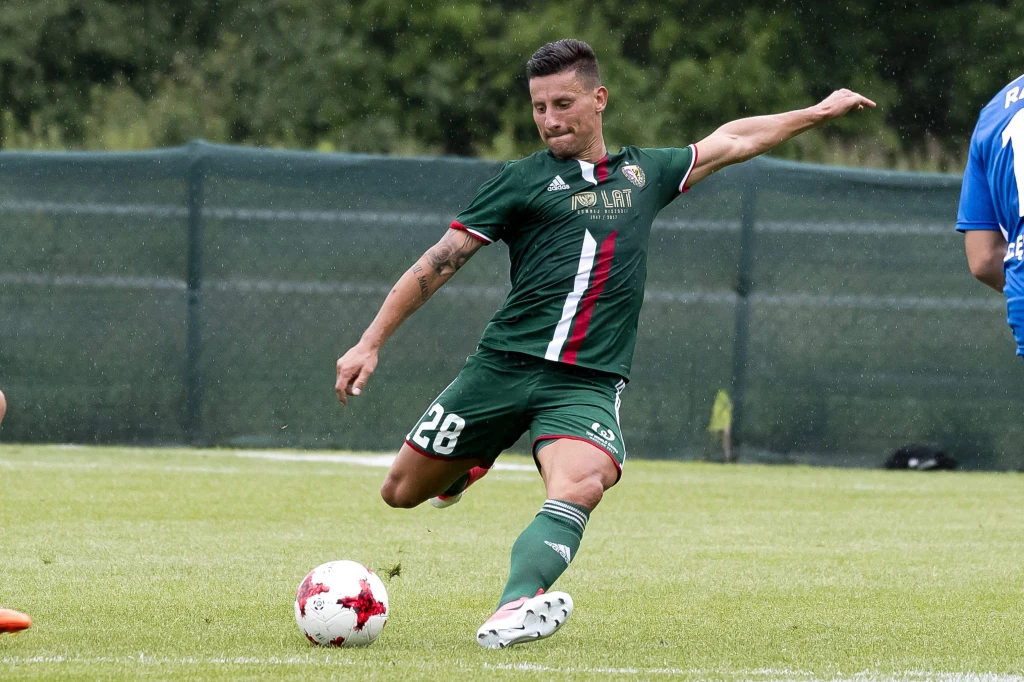 Arkadiusz Piech podczas sparingu Arkadiusz Piech podczas sparingu