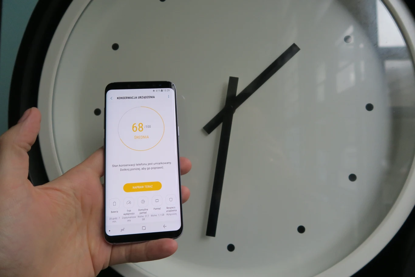 Bateria w Samsungu Galaxy S8, po optymalizacji ustawień, sprawdza się dobrze