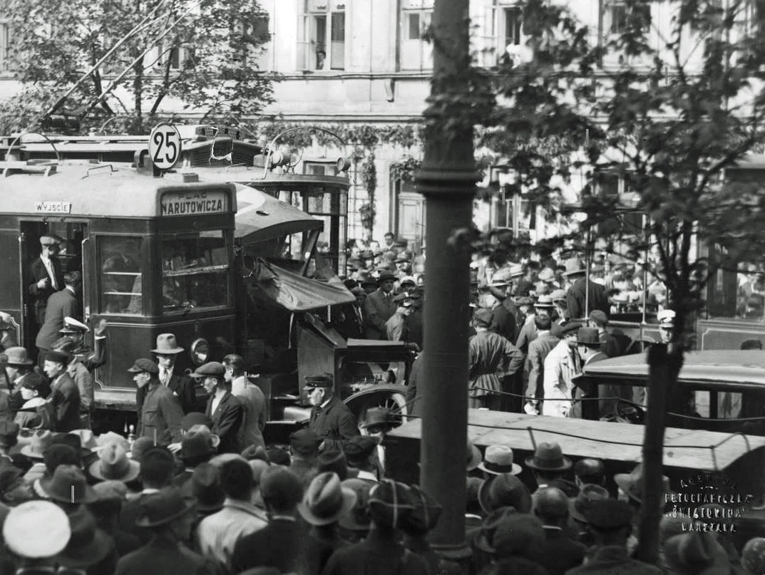 1931 r. Wypadek przy ul. Krakowskie Przedmieście