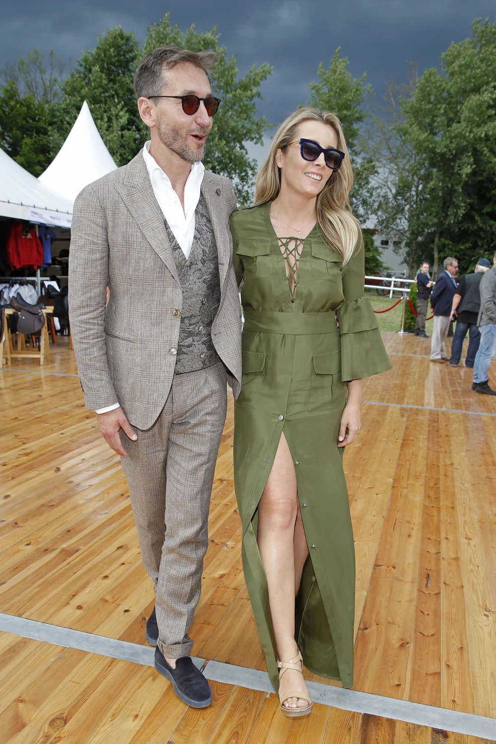 Piotr Kraśko i Karolina Ferenstein-Kraśko na zawodach jeździeckich w Gałkowie Piotr Kraśko i Karolina Ferenstein-Kraśko na zawodach jeździeckich w Gałkowie