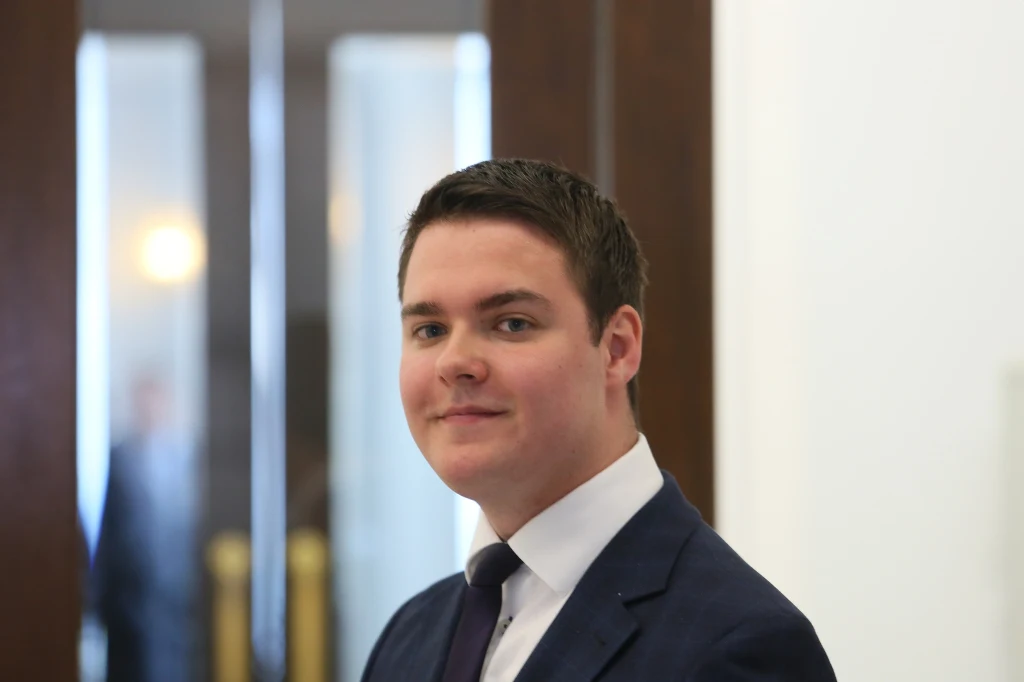 Poseł PiS Łukasz Rzepecki w Sejmie Poseł PiS Łukasz Rzepecki w Sejmie