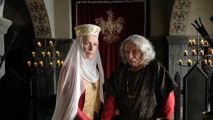 "Korona królów": Jadwiga (Halina Łabonarska) i Władysław Łokietek (Wiesław Wójcik)