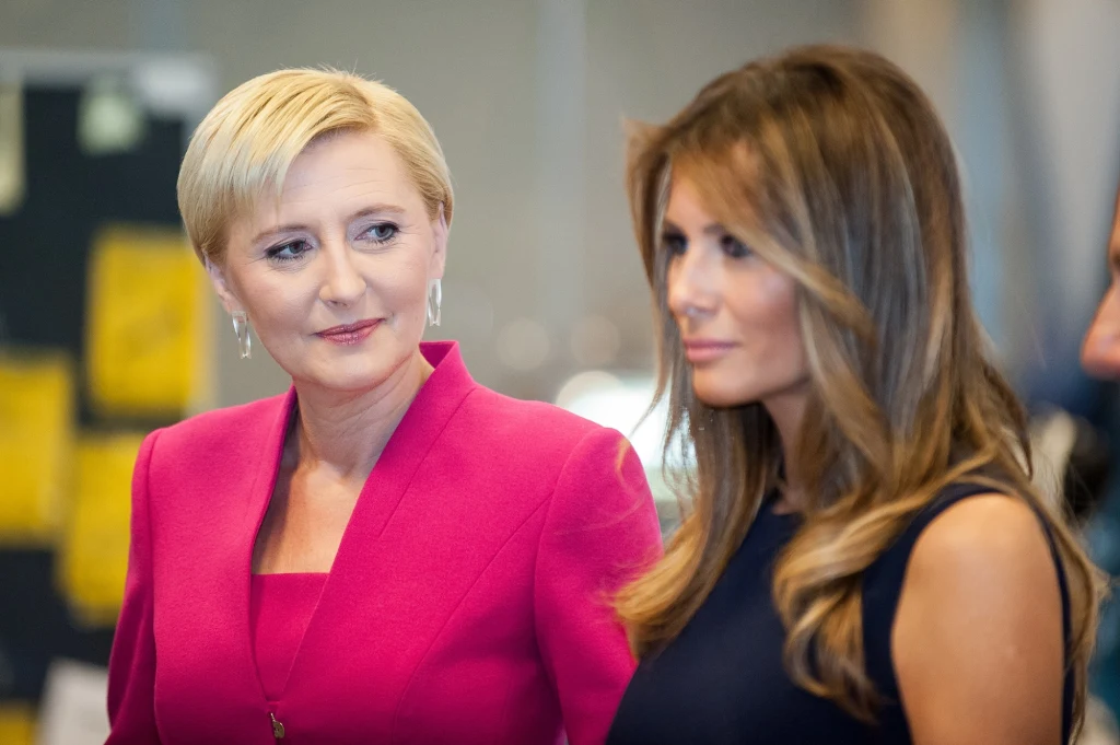 Agata Duda i Melania Trump
