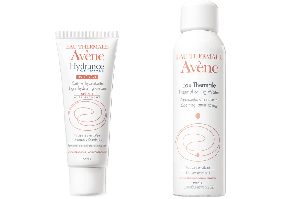 Lekki krem Hydrance Optimale UV SPF 20 Légère oraz woda termalna Avène