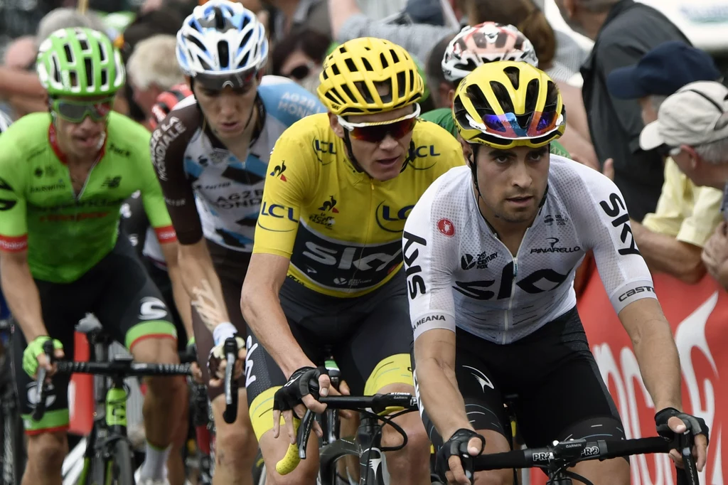 Rigoberto Uran (pierwszy z lewej) Rigoberto Uran (pierwszy z lewej)